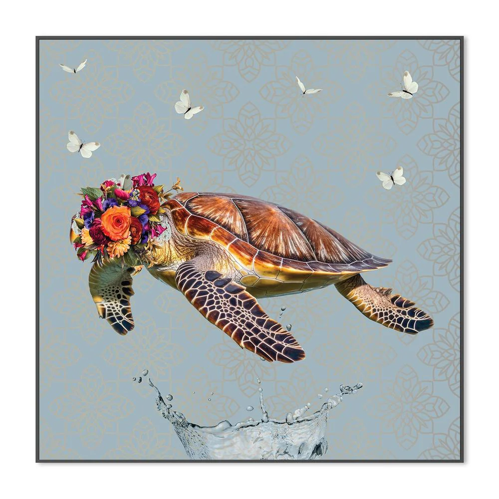 Floral Crown Turtle Splash - Image 3