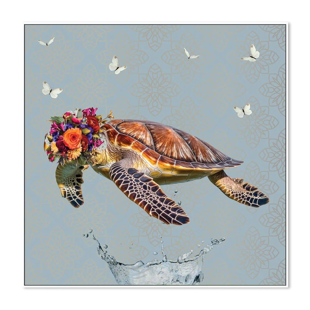 Floral Crown Turtle Splash - Image 5