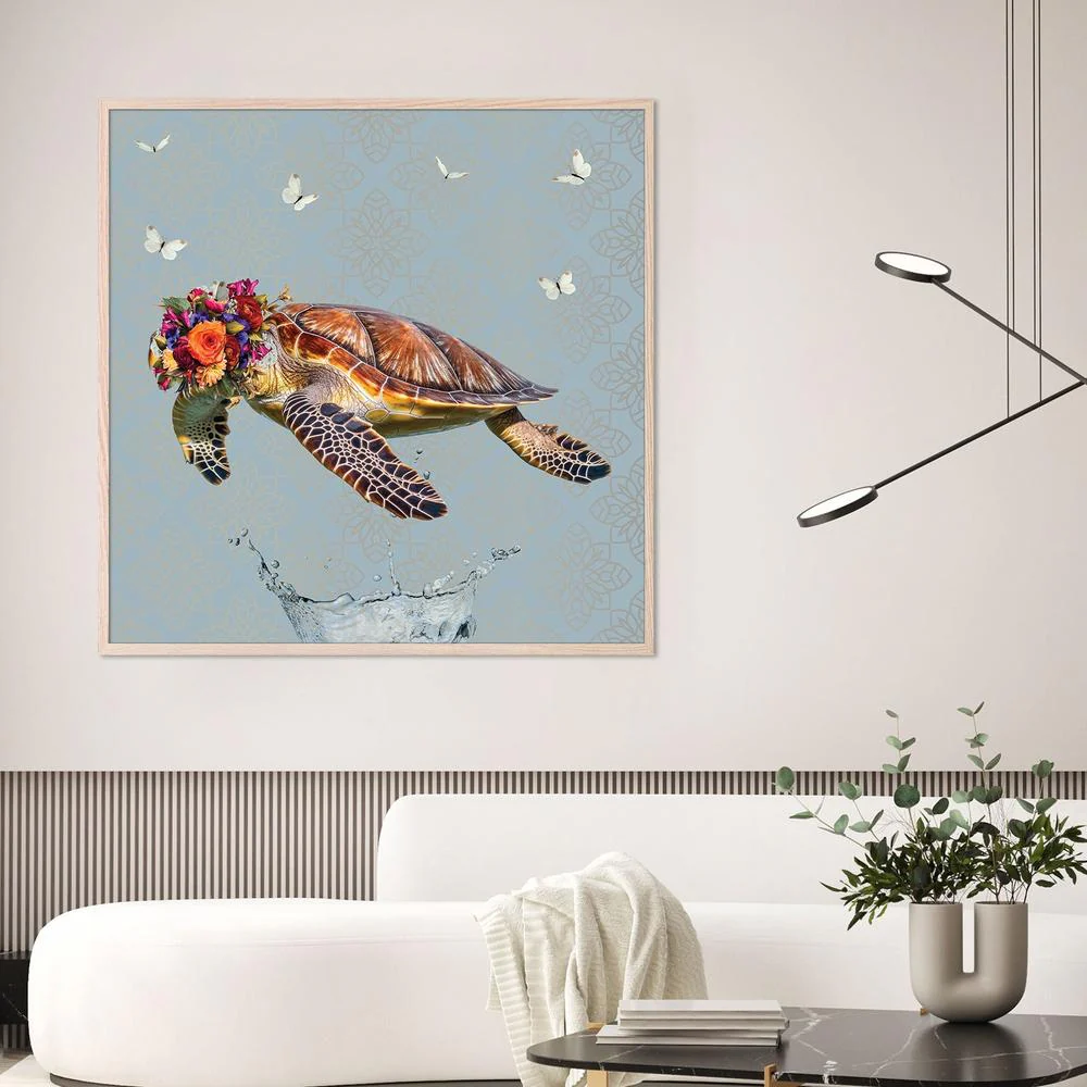 Floral Crown Turtle Splash - Image 7