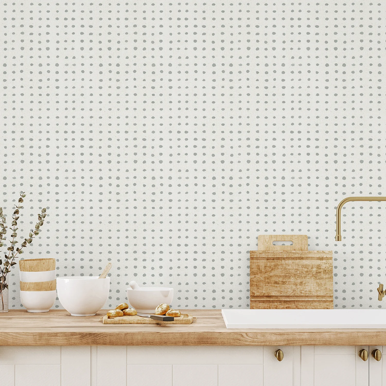 Floursack Kitchen Pattern, Wallpaper - Image 2