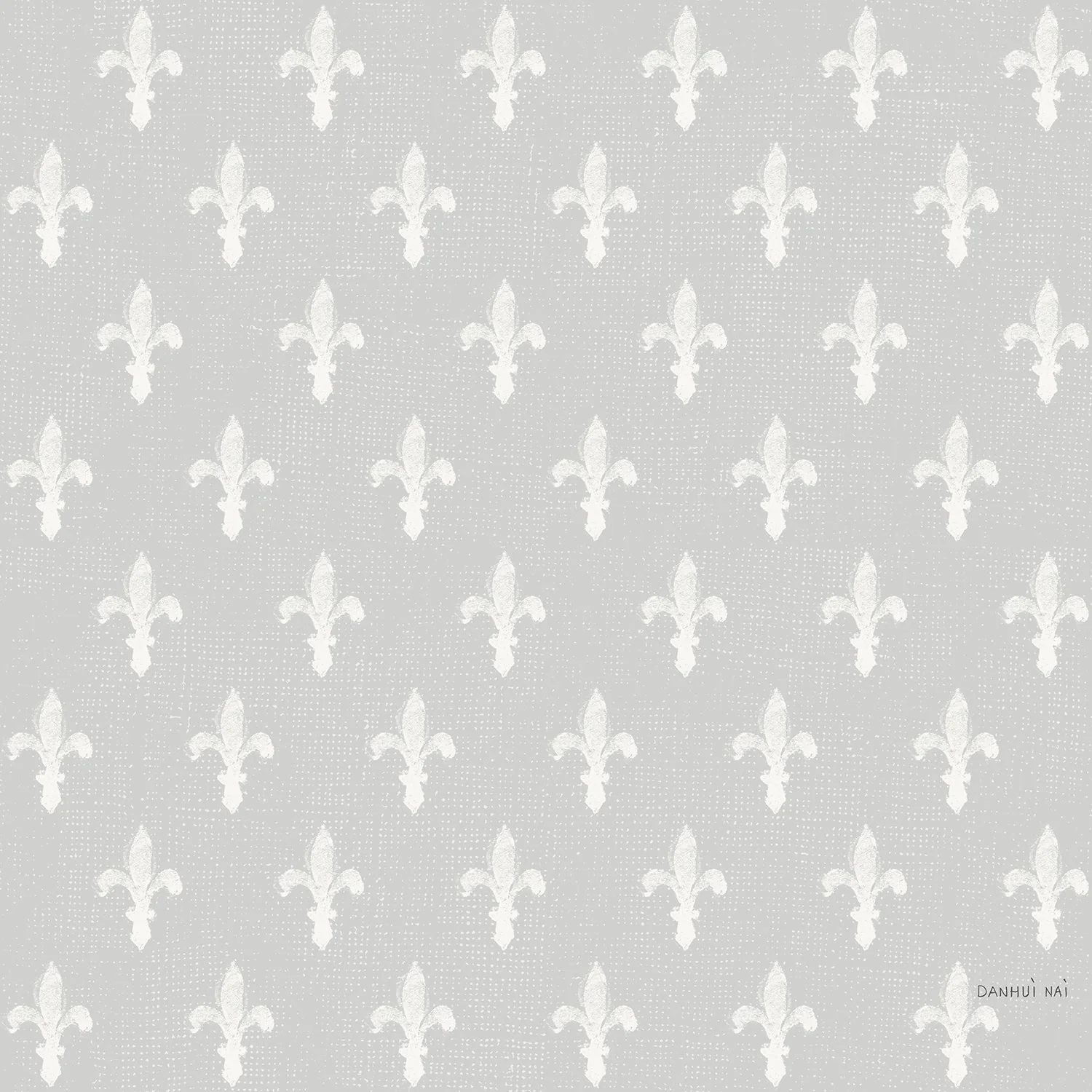 Grey Background Fleur De Lis, Wallpaper