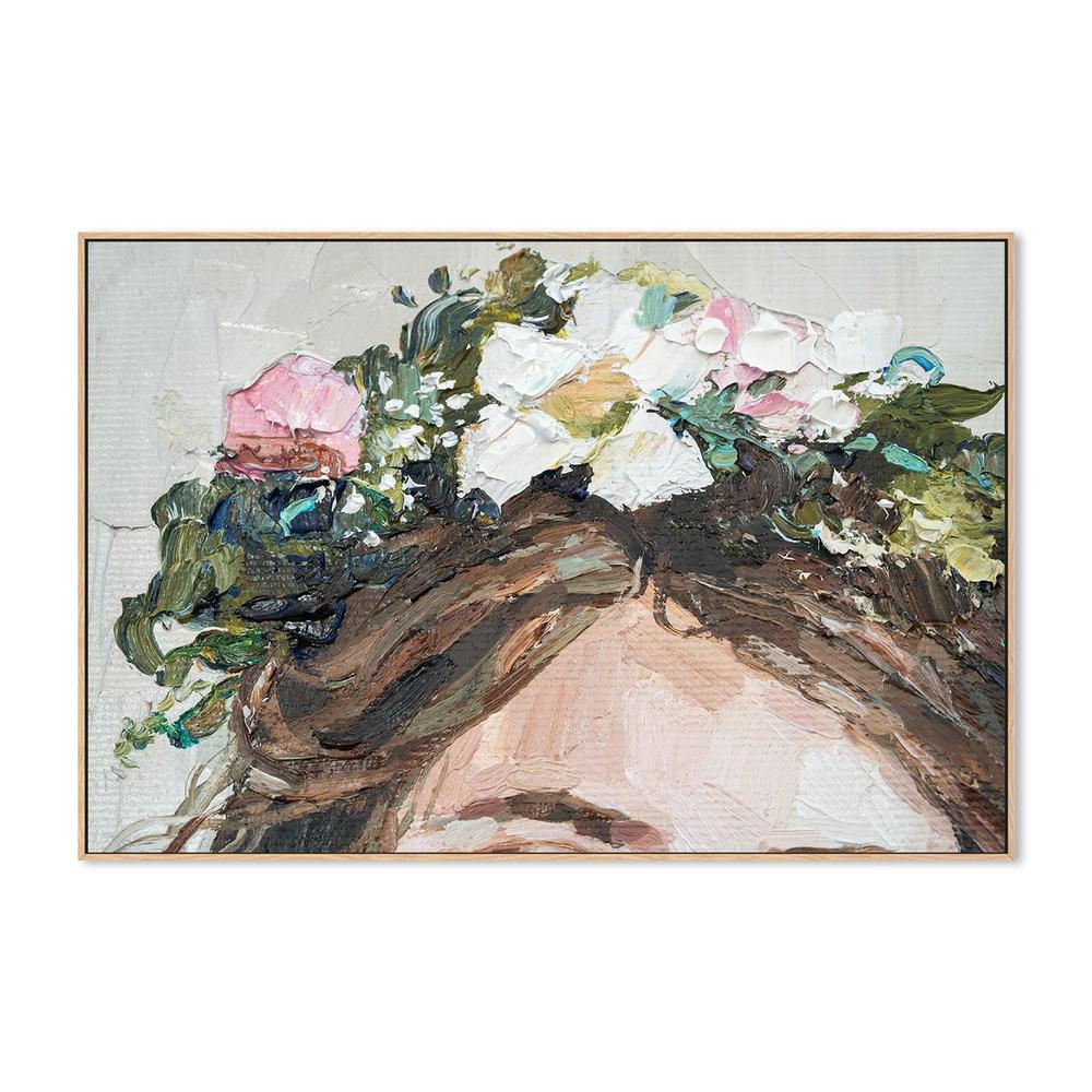 Flower Crown , Hand-painted Canvas - Image 3
