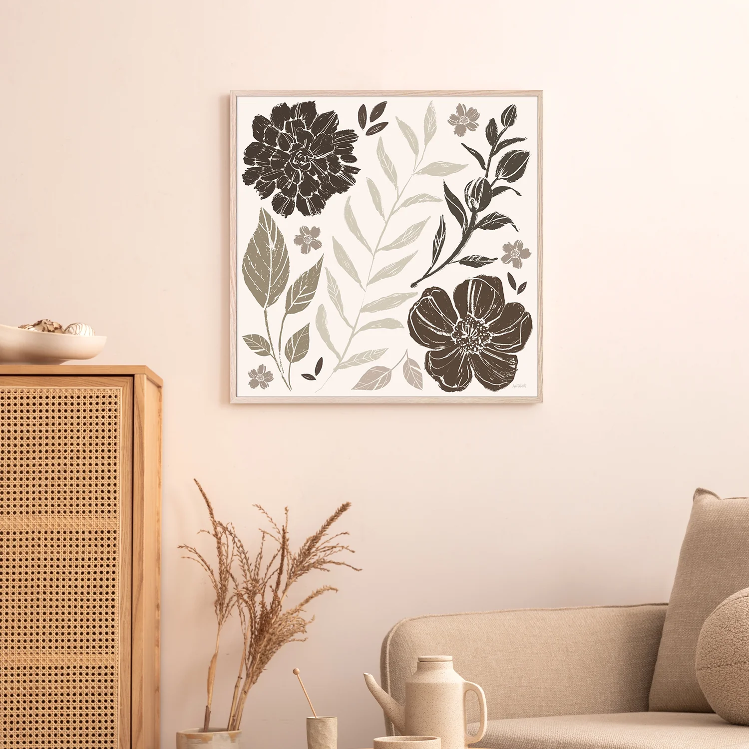 Flower Feast, Style A,  Brown - Image 8