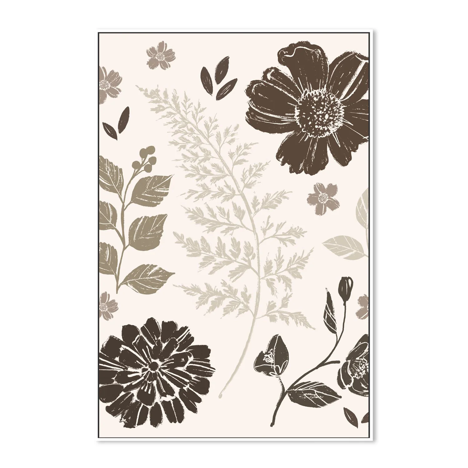 Flower Feast , Style B, Brown v2 - Image 5