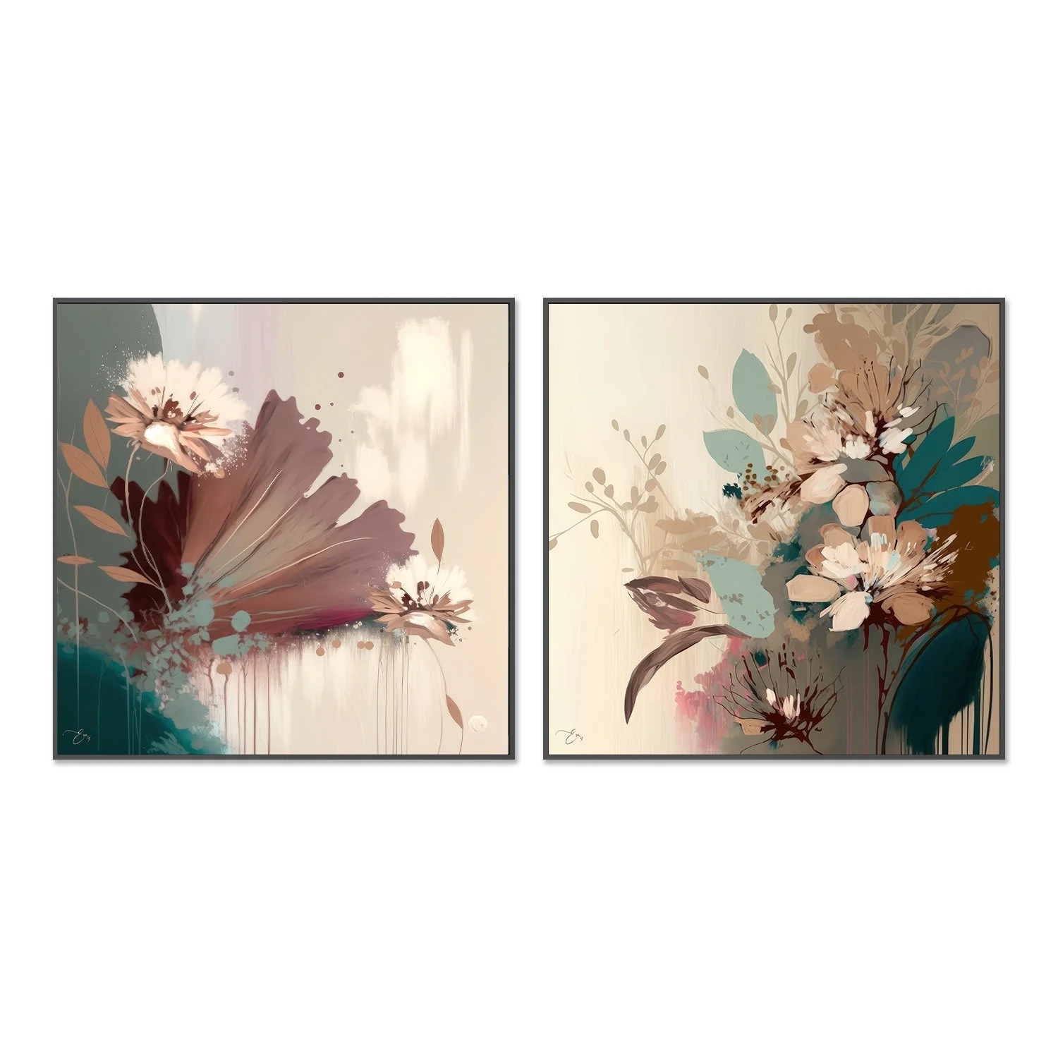 Flower Field, Style A & B, Set Of 2 - Image 3