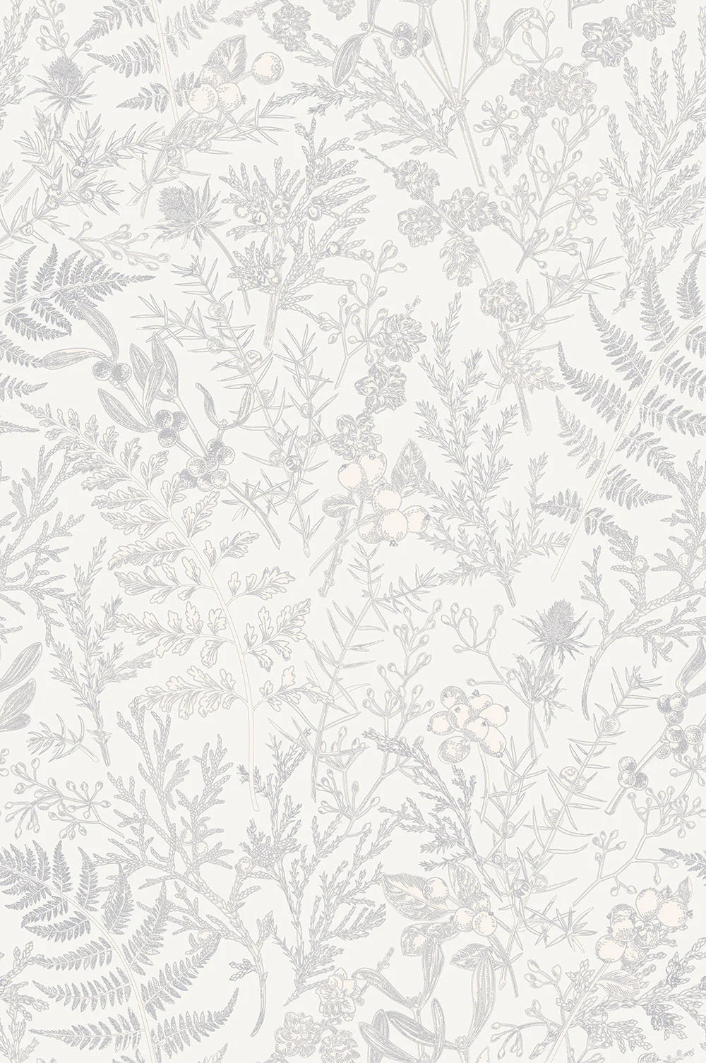 Flower Pattern Grey