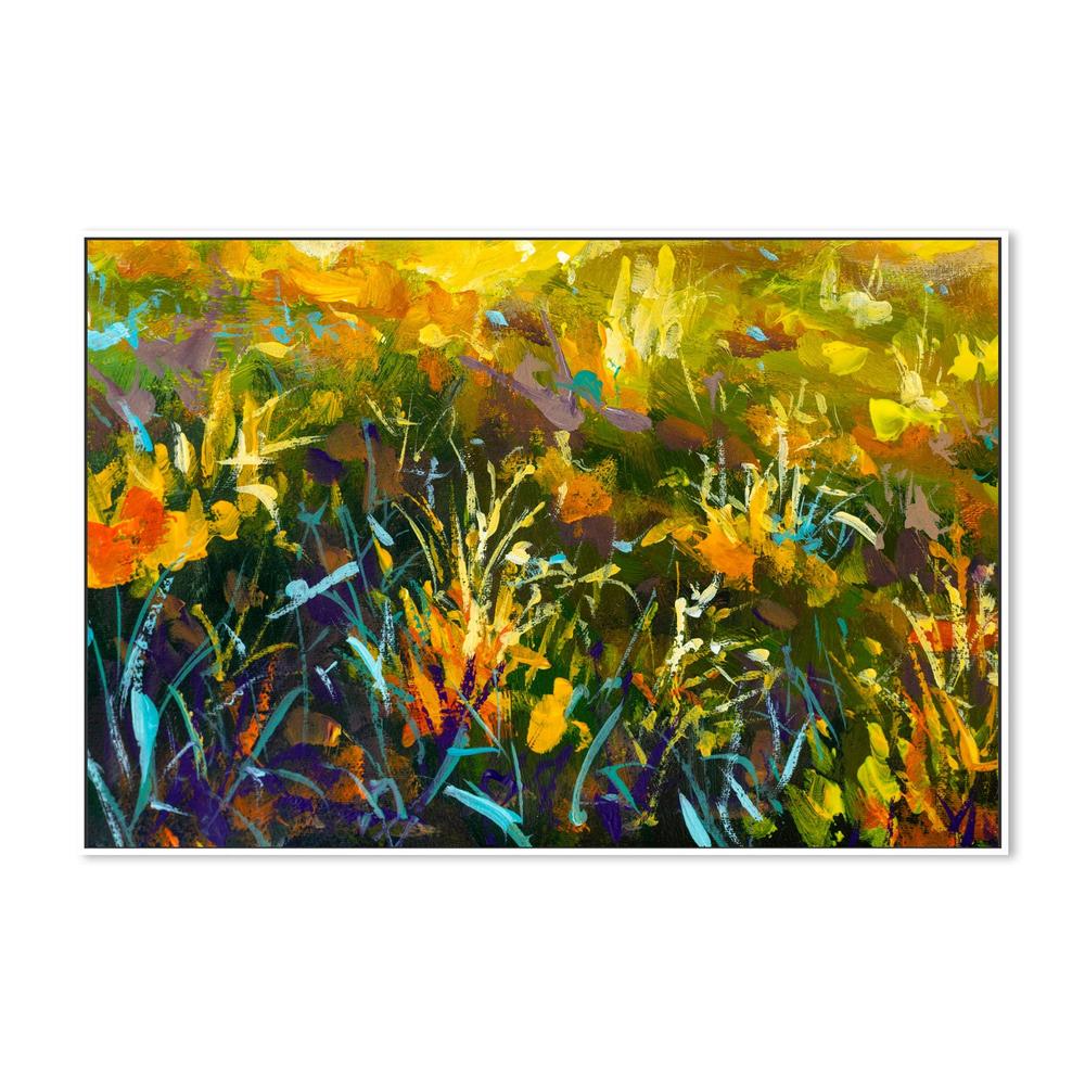 Flowers In A Sea of Green, Style A, Hand-Painted Canvas - Image 4