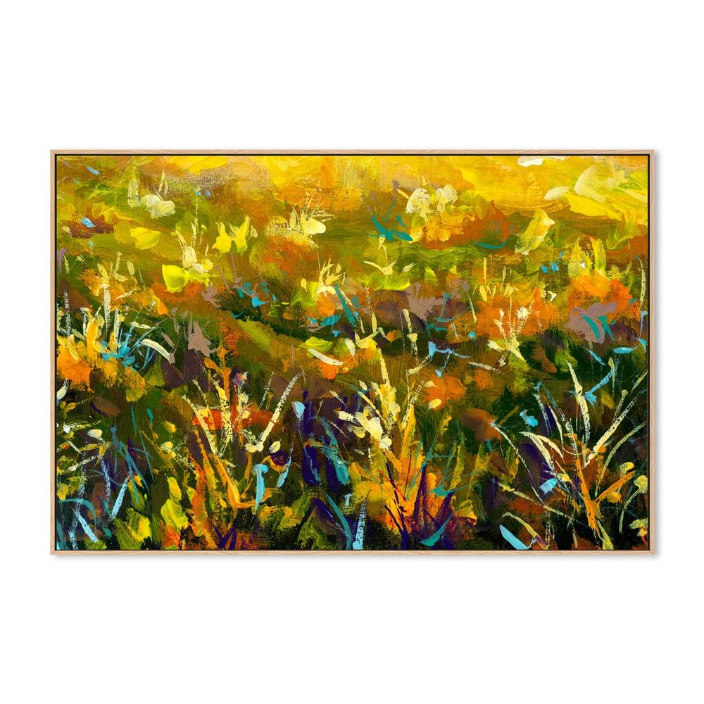 Flowers In A Sea of Green, Style B, Hand-Painted Canvas - Image 4