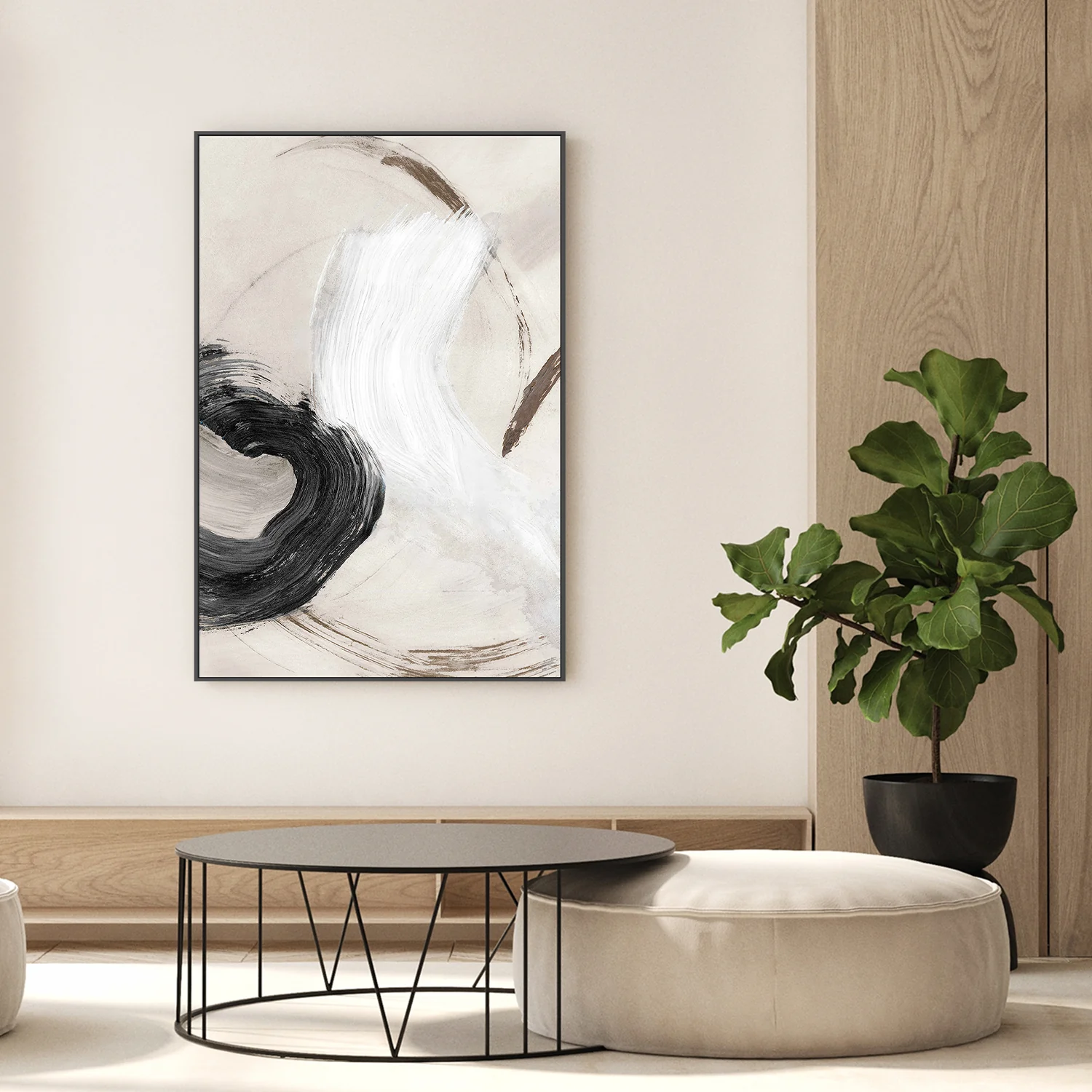 Fluid Brushstroke Harmony, Style A - Image 7