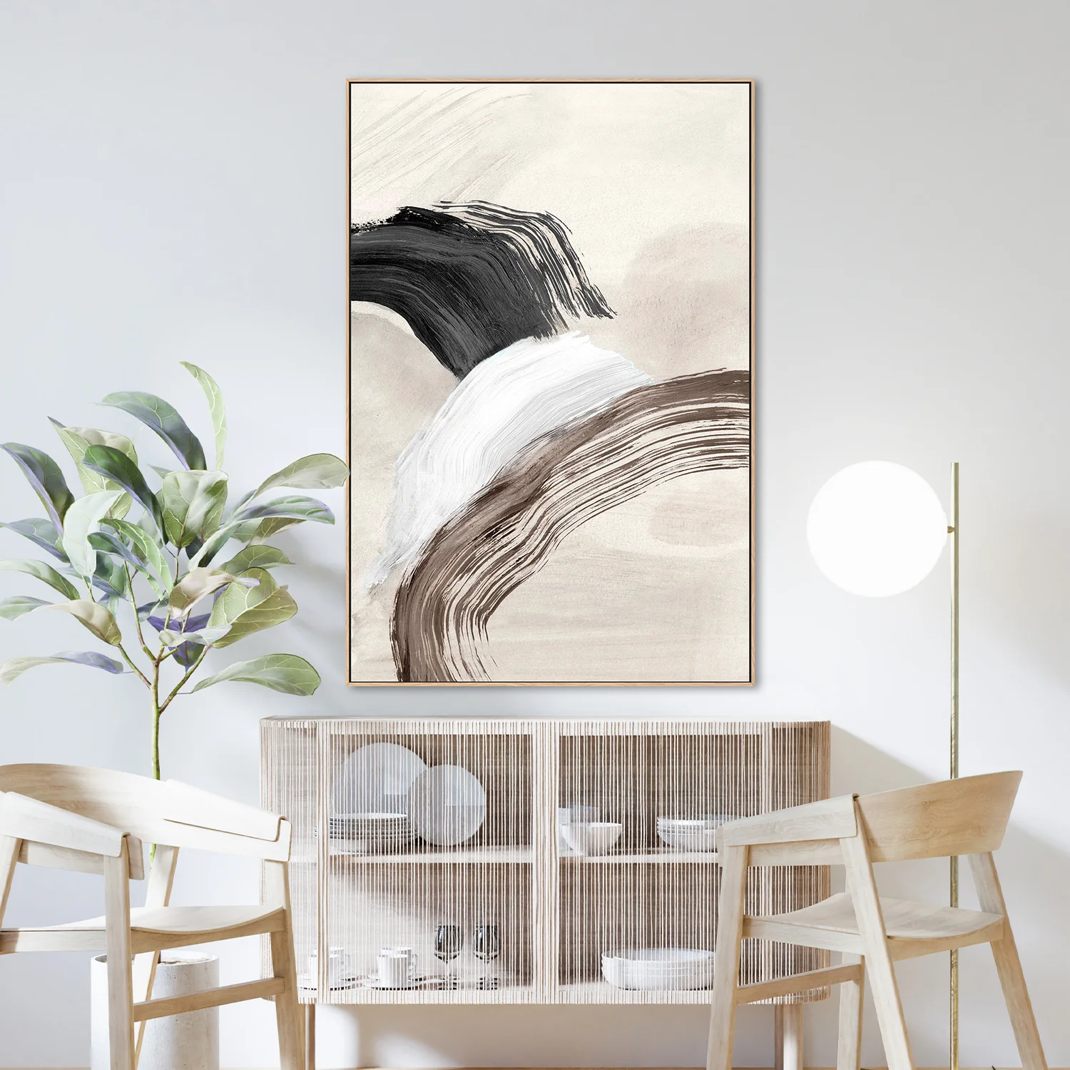 Fluid Brushstroke Harmony, Style B - Image 2