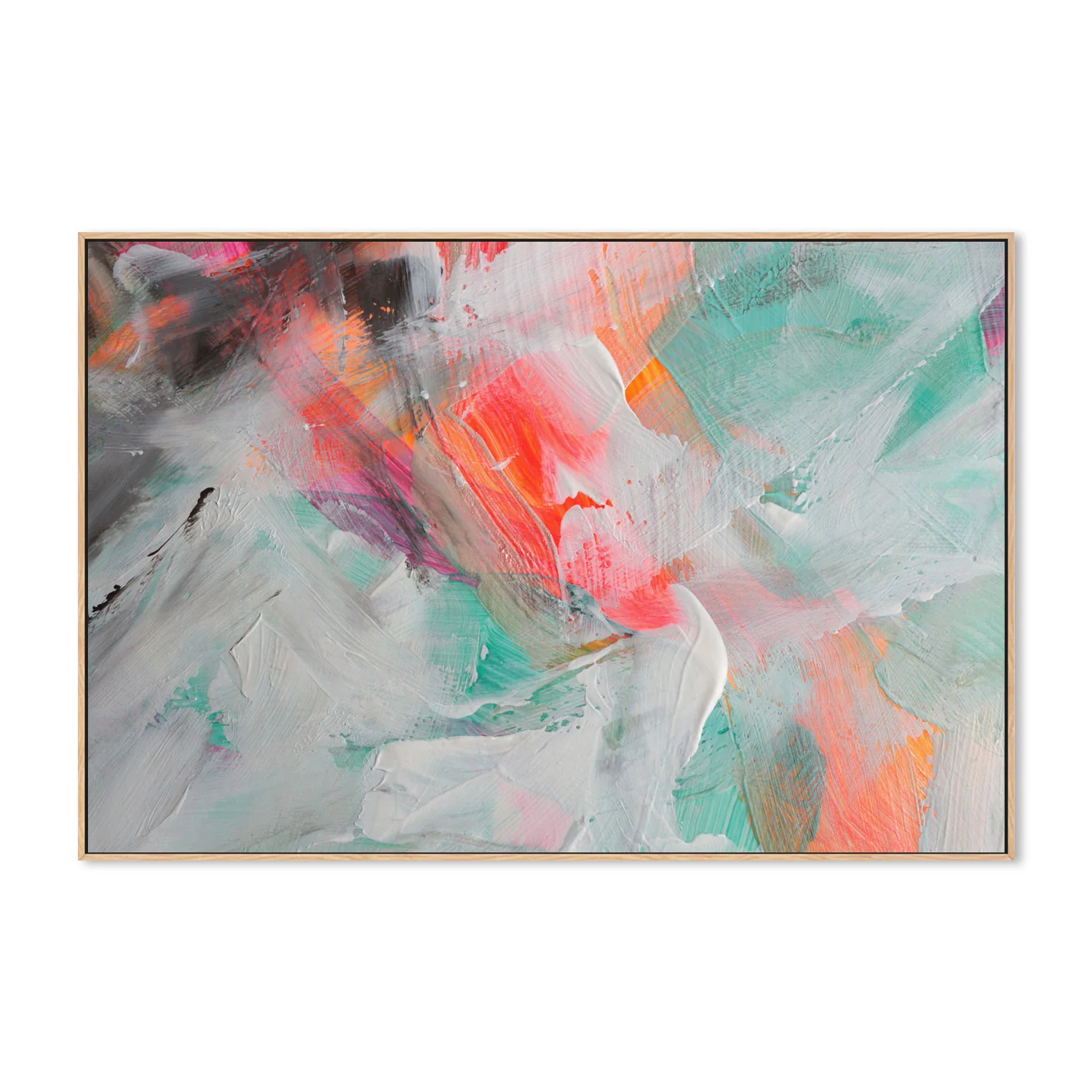 Fluro Colours, Style C , Hand-Painted Canvas - Image 4