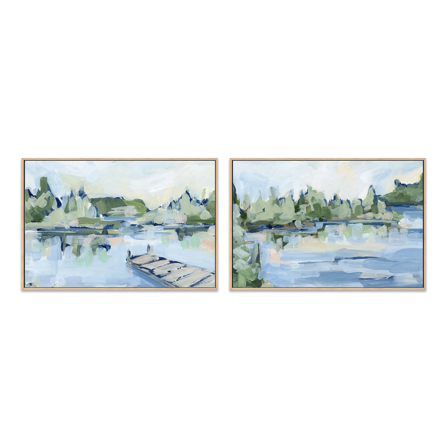 Fly Fishing Oasis , Style B & C , Set Of 2 - Image 4