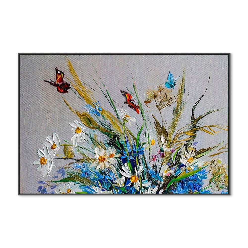 Follow The Butterflies , Hand-painted Canvas - Image 3