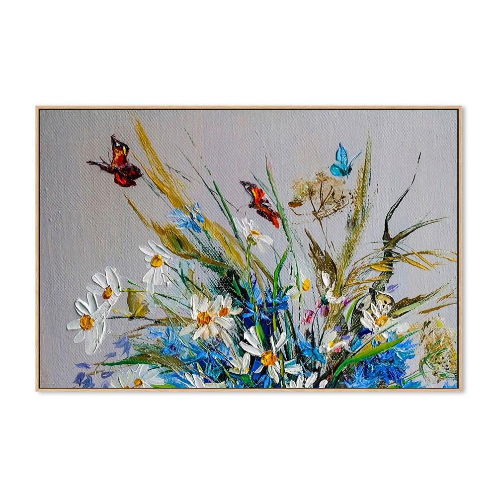Follow The Butterflies , Hand-painted Canvas - Image 4