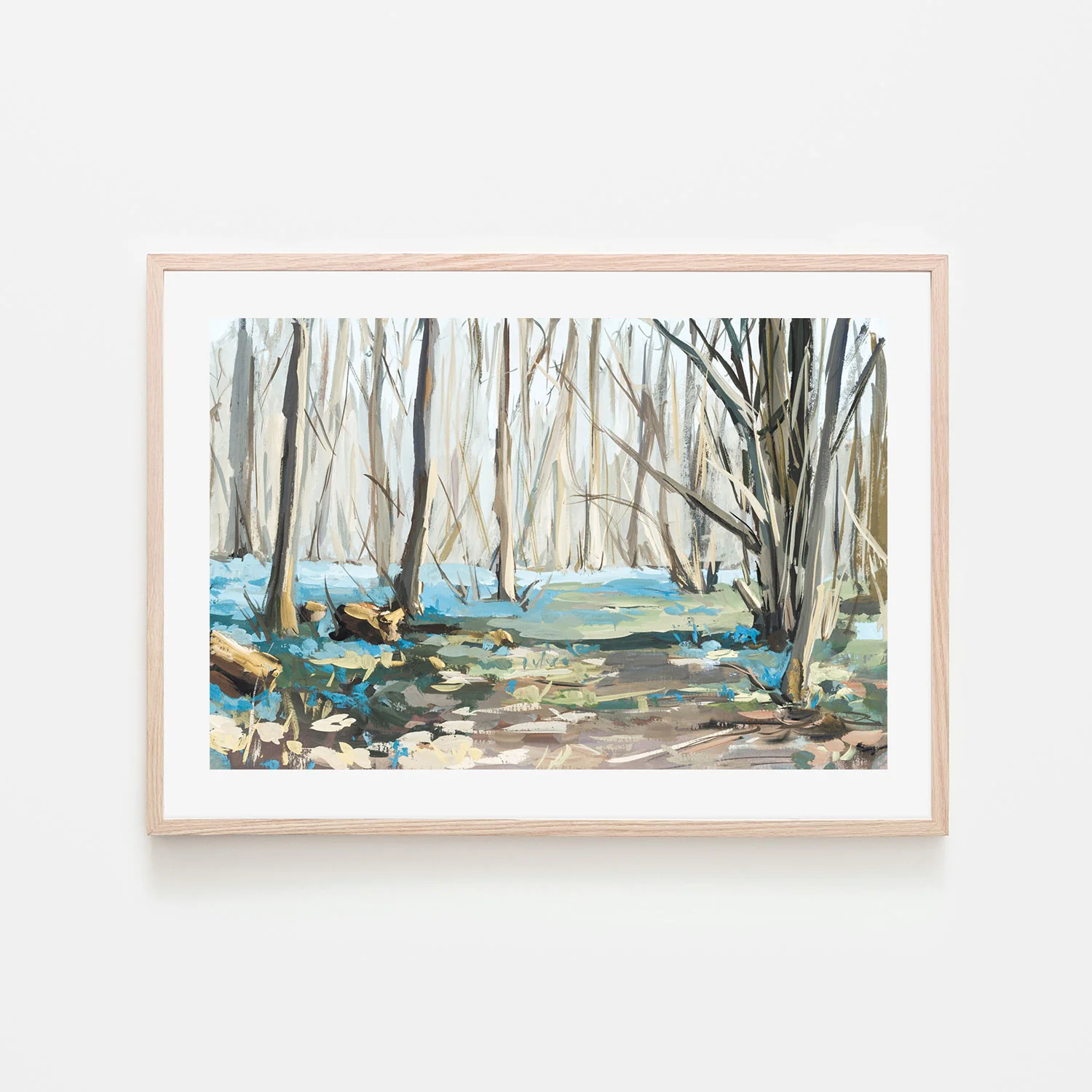 Forest Of Blue Flowers , Hand-painted Canvas - Image 6