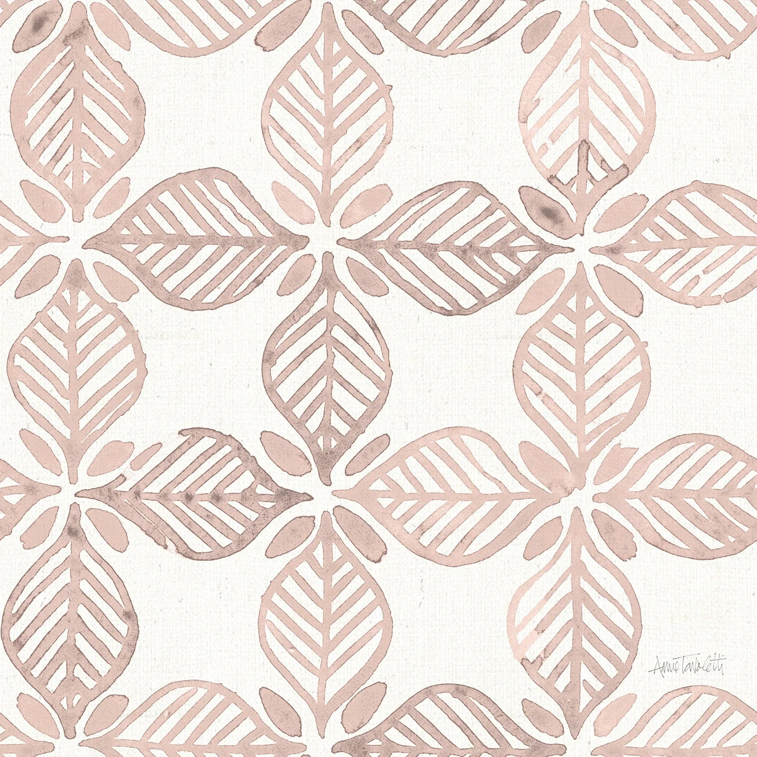 Fresh Farmhouse Pattern Pink, Wallpaper