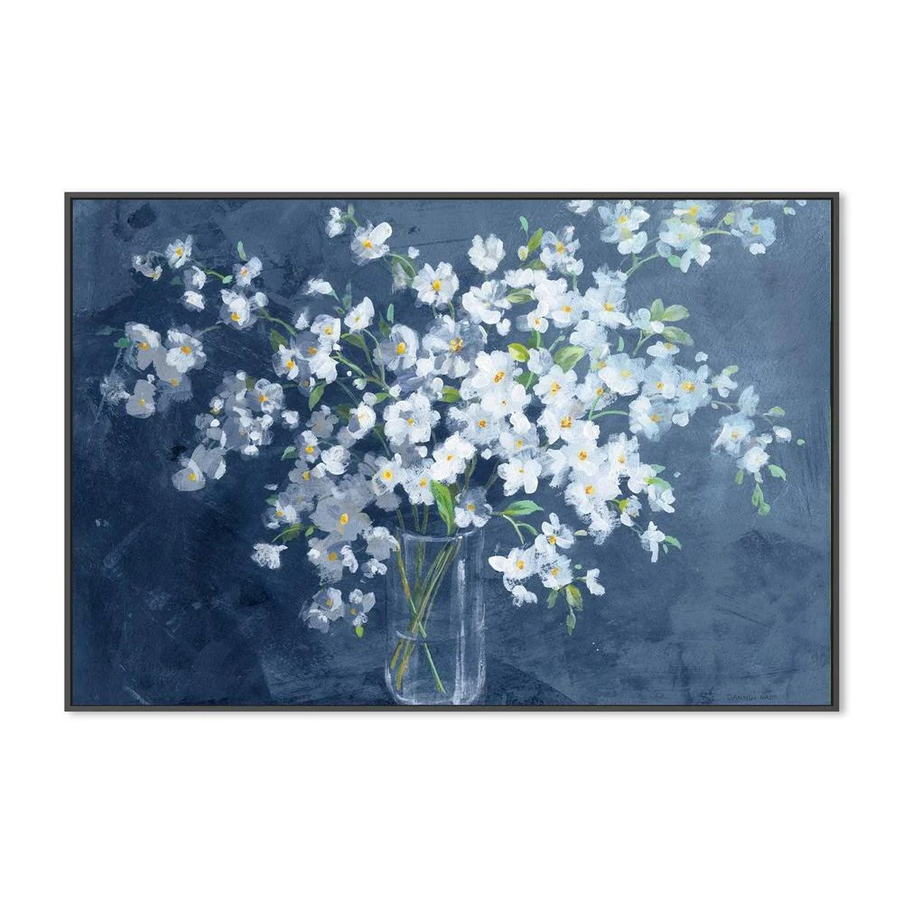 Fresh White Bouquet Dark Blue - Image 3