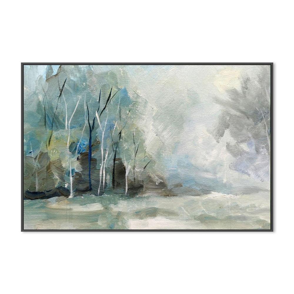 Frosted Forest , Hand-painted Canvas - Image 3