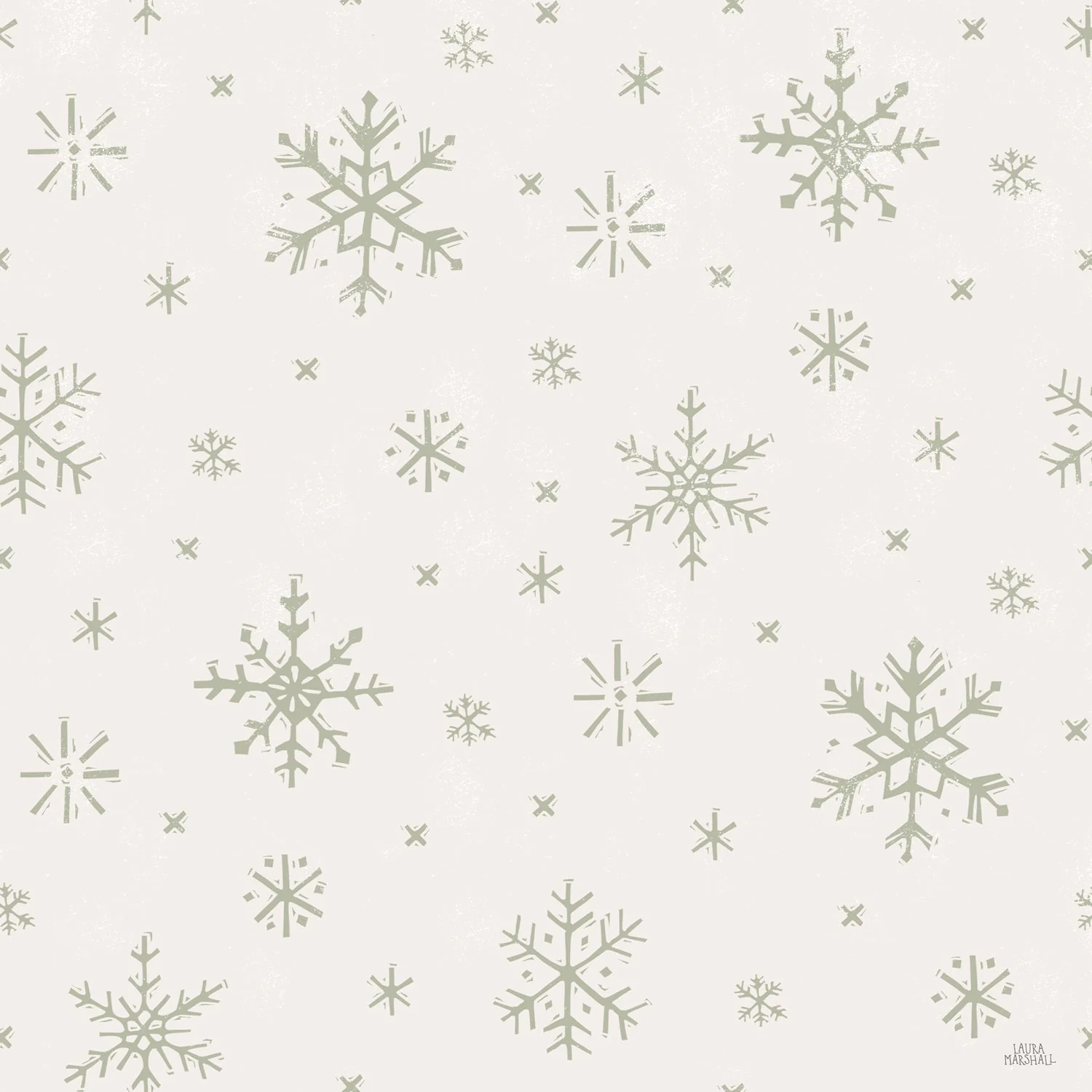 Frosty Forest Pattern I, Style A, Wallpaper