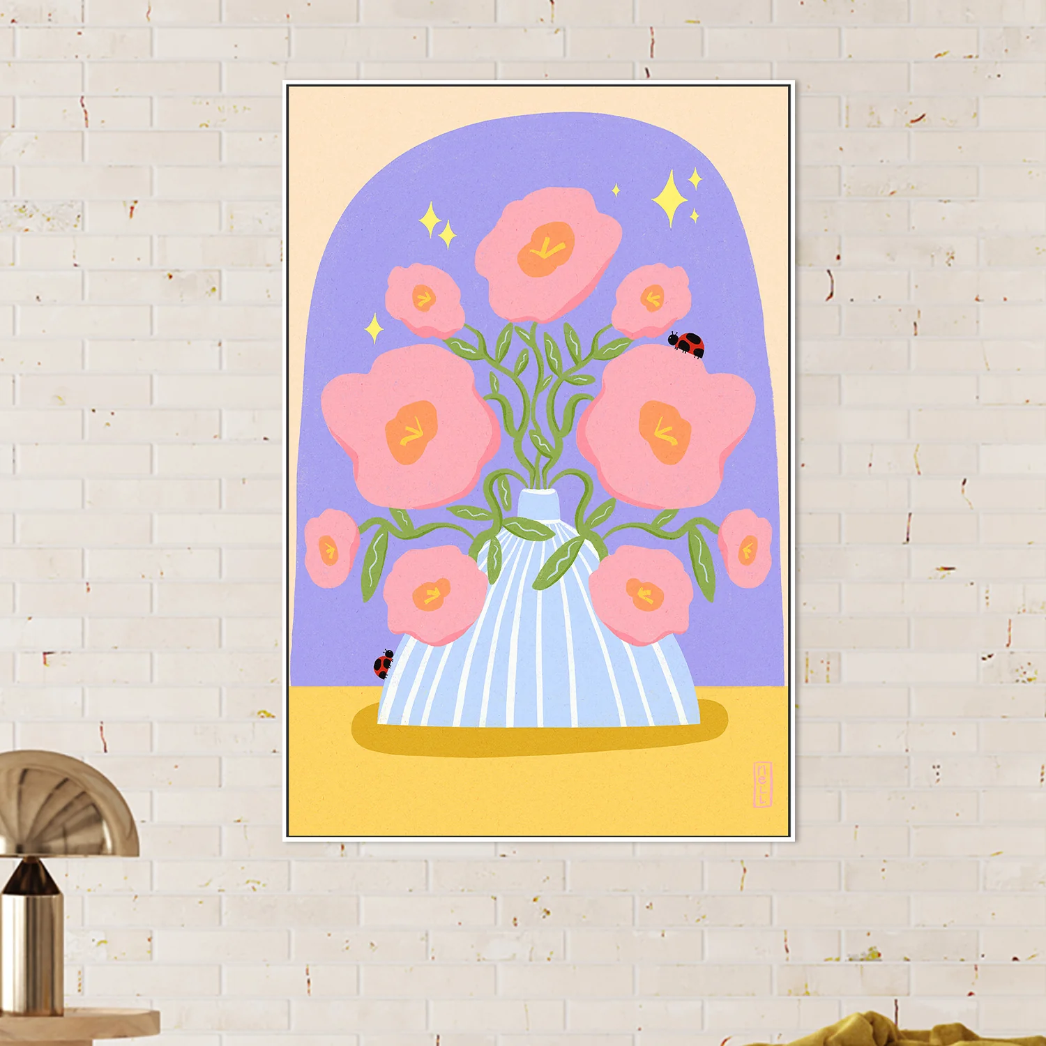 Fun Flowers in a Vase Illustration - Image 2