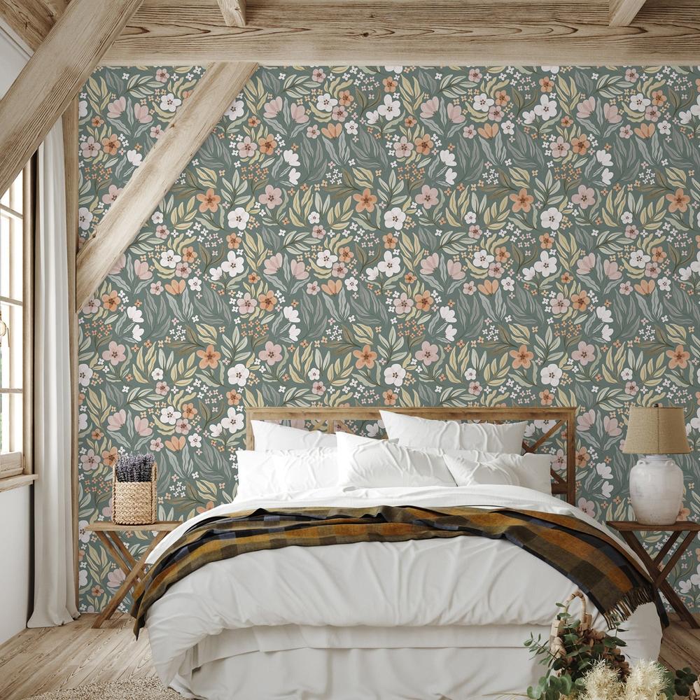 Garden Friends Pattern VII, Style B, Wallpaper - Image 2
