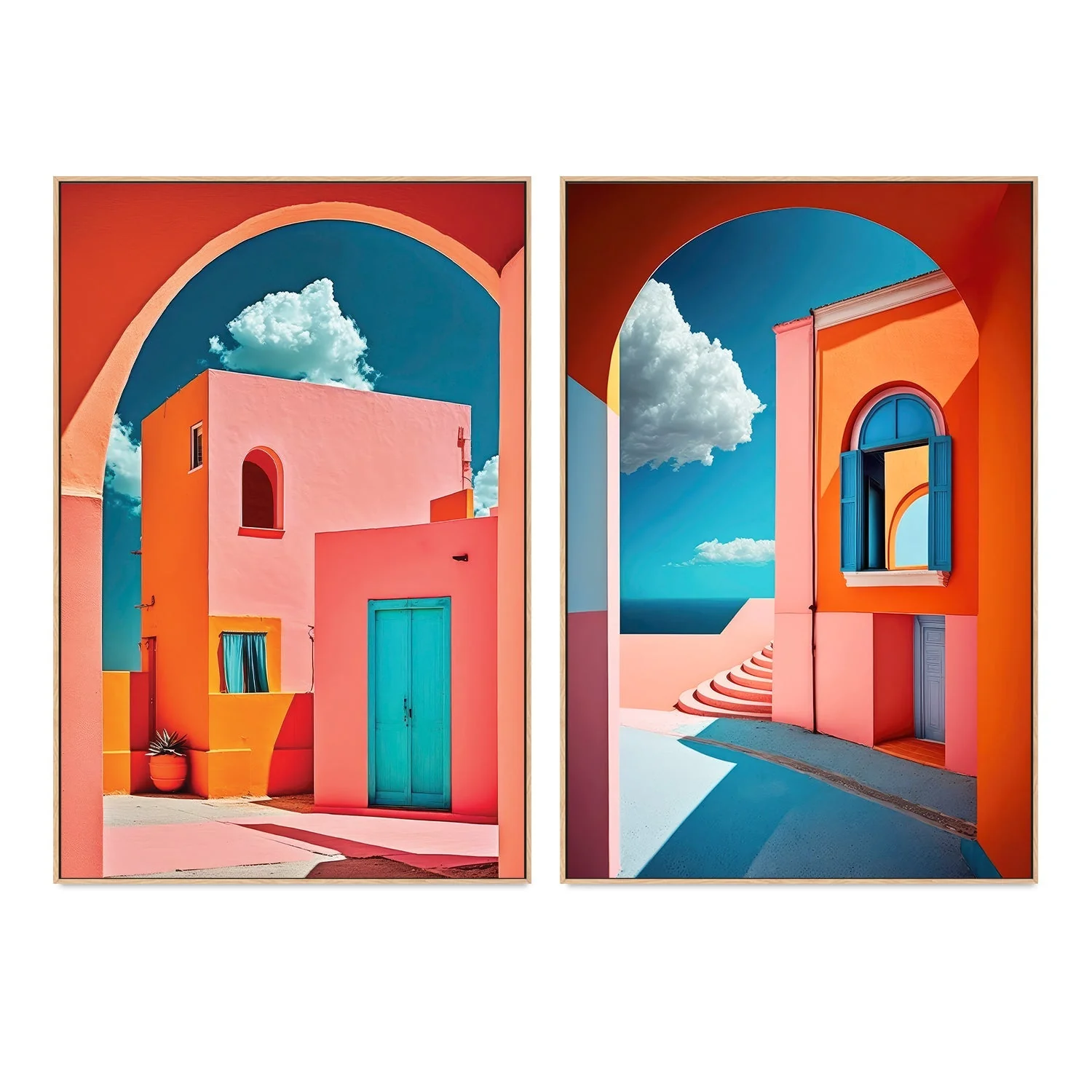 Geometric Town, Set Of 2 - Image 4
