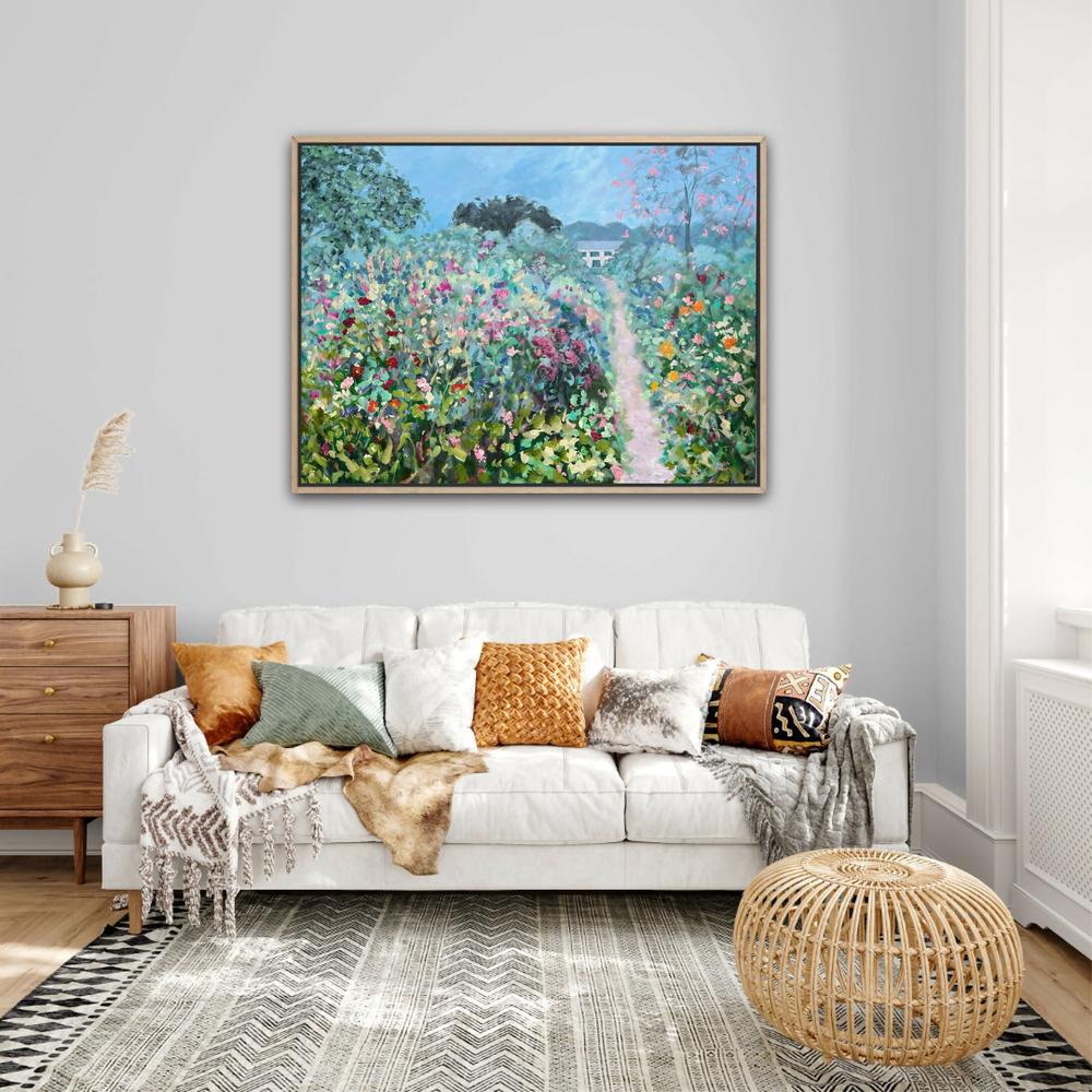 Giverny Flower Path , Original Artwork - Image 2