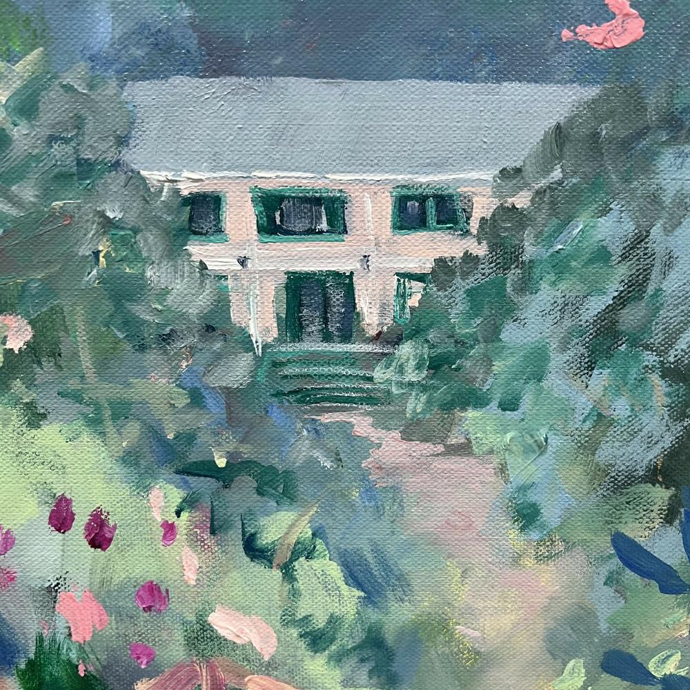 Giverny Flower Path , Original Artwork - Image 3
