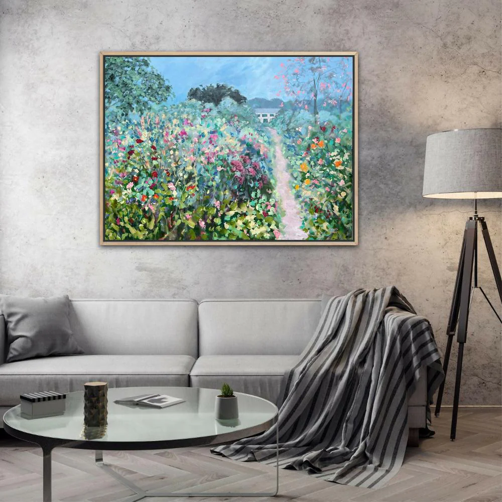 Giverny Flower Path , Original Artwork - Image 6