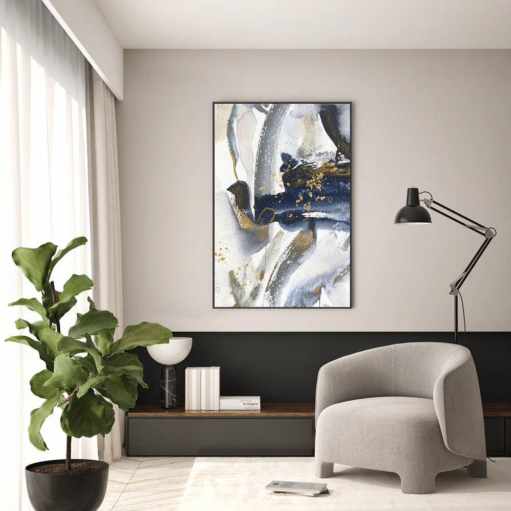 Gold And Navy Watercolour, Style A - Image 2