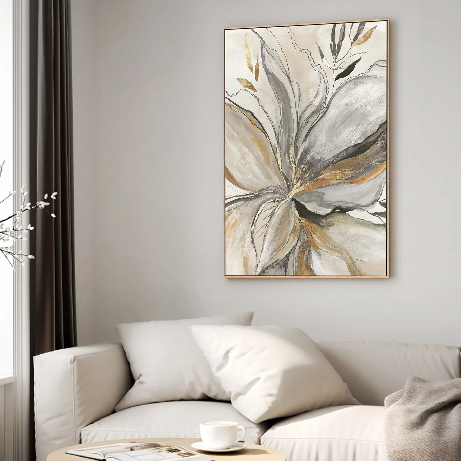 Gold Charcole Flower, Style B - Image 2