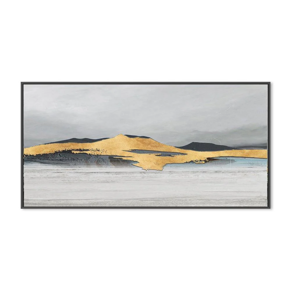 Gold Horizon , Hand-painted Canvas - Image 3