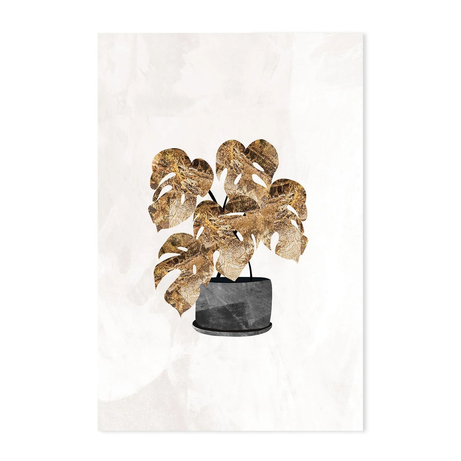 Gold Plants, Set Of 3 - Image 8