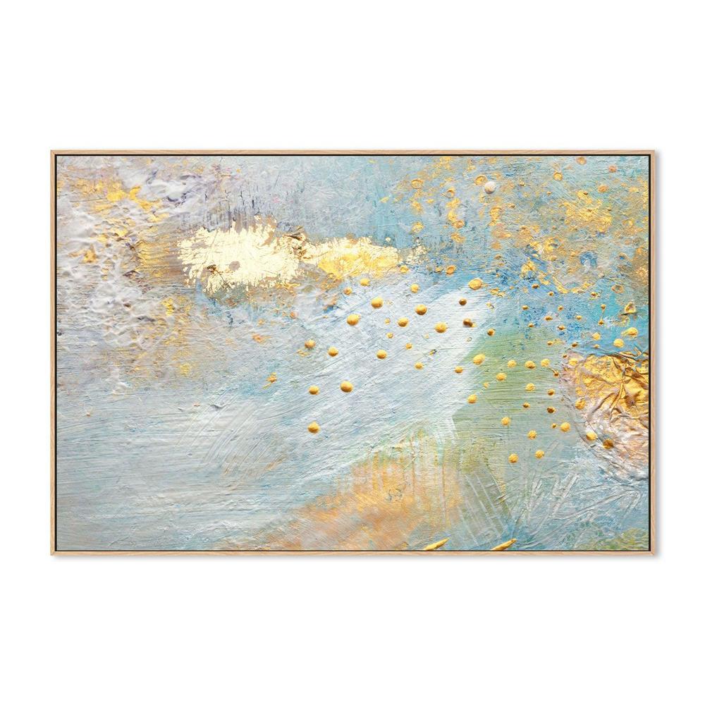 Gold Speckles , Hand-painted Canvas - Image 4