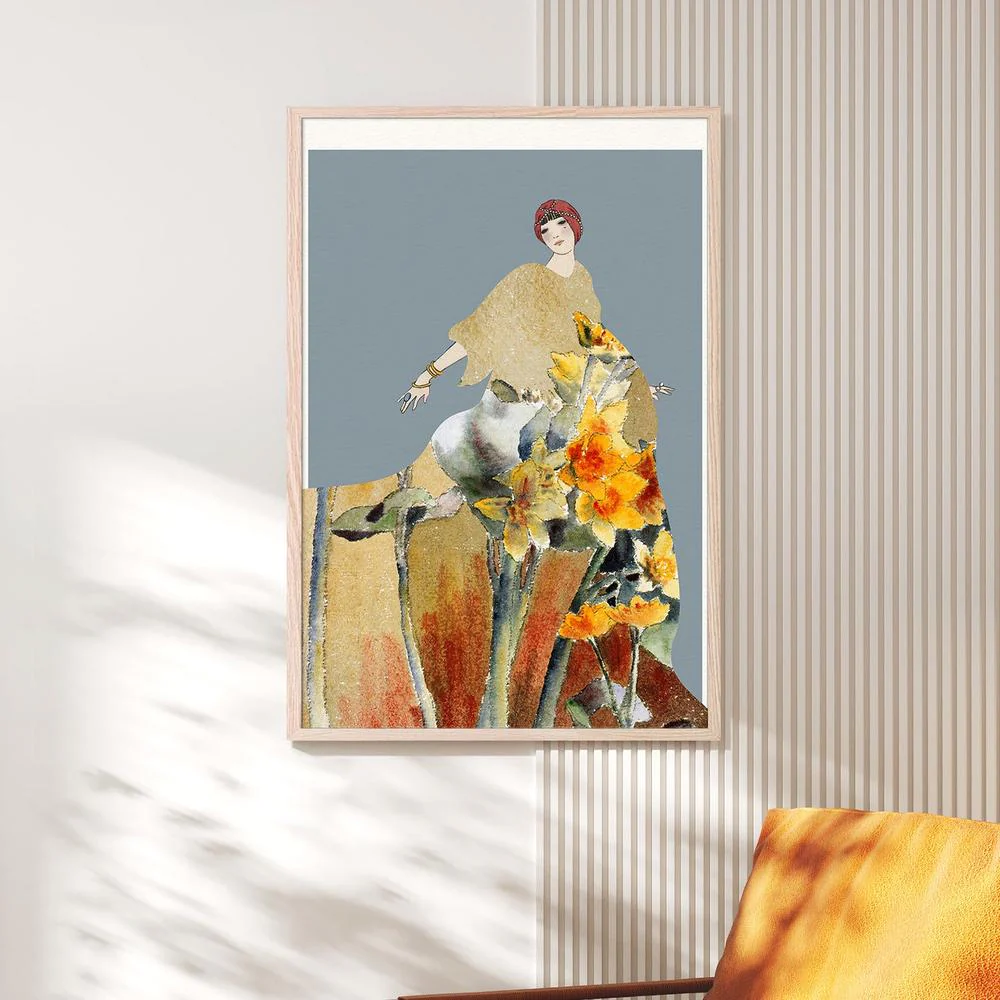 Golden Floral Woman - Image 7