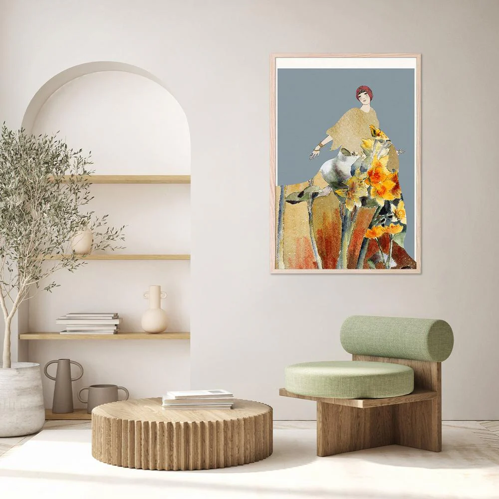 Golden Floral Woman - Image 9