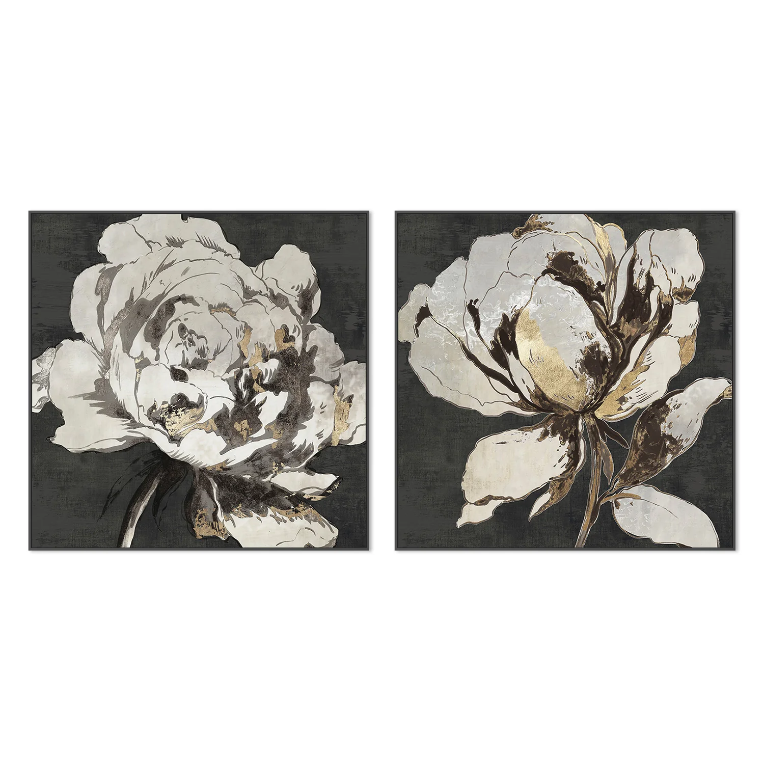Golden Flower, Style A & B, Set Of 2 - Image 3