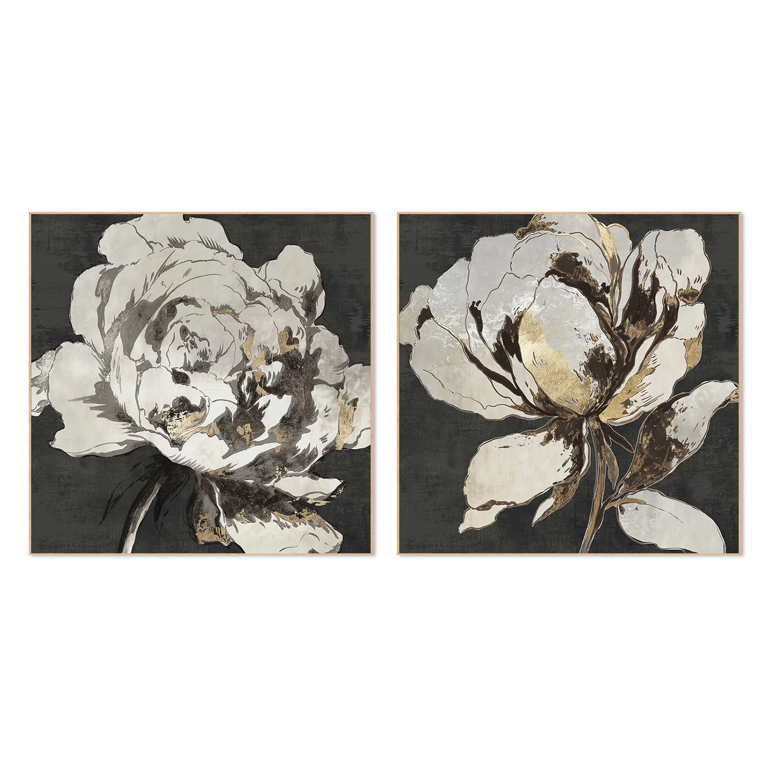 Golden Flower, Style A & B, Set Of 2 - Image 4