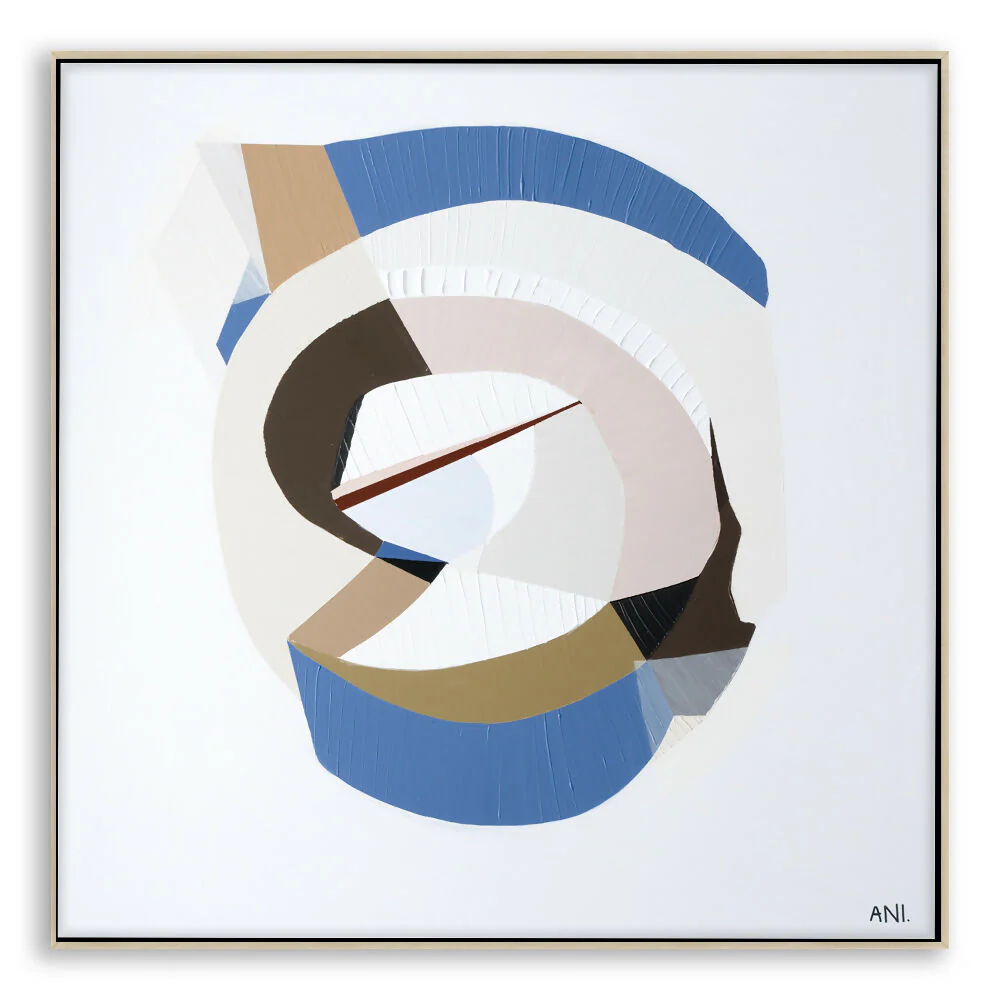 Golden Sapphire 2 Original Hand-Painted Canvas By Ani Ipradjian