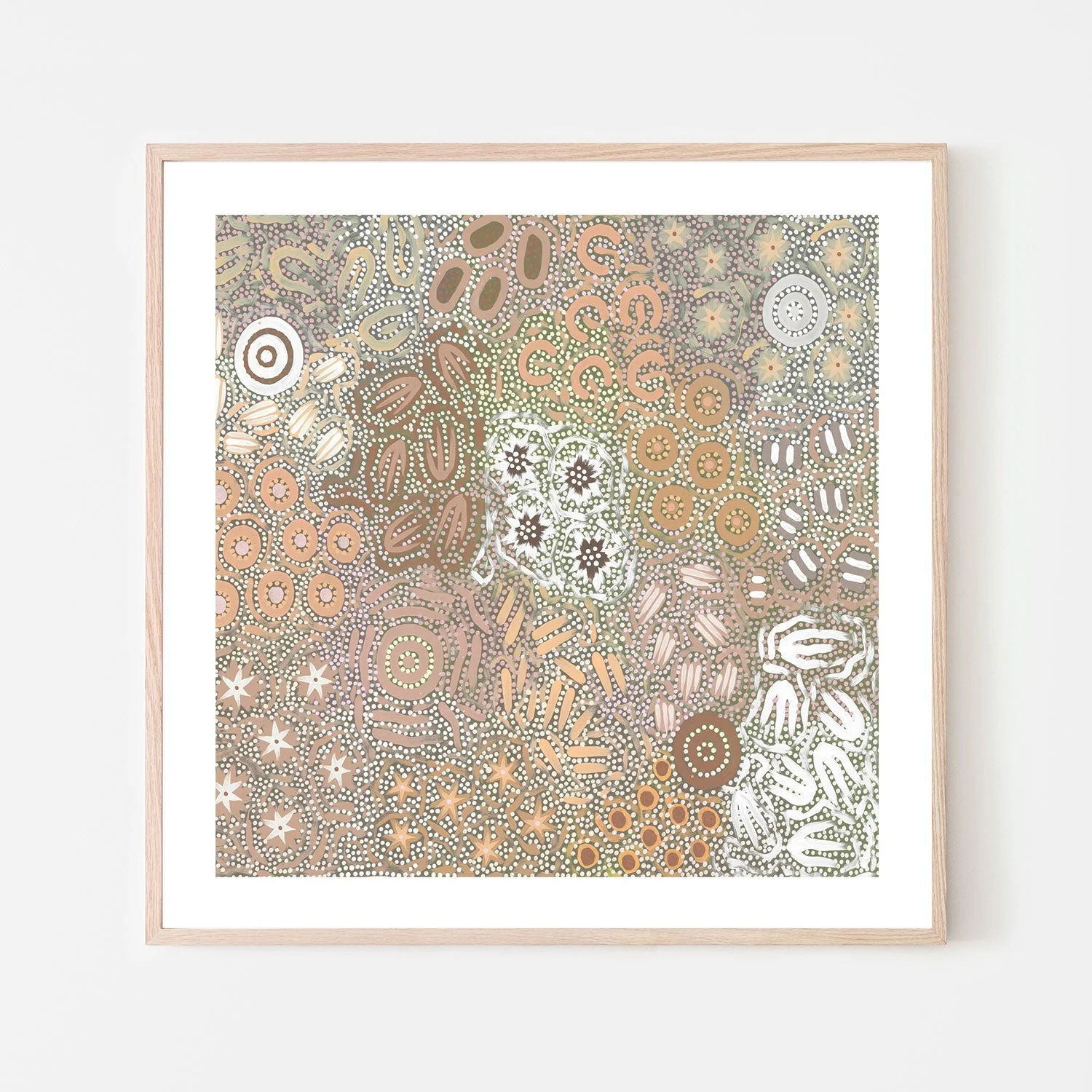 Grandmothers Country, Green and Peach Pastel Colour - Image 6