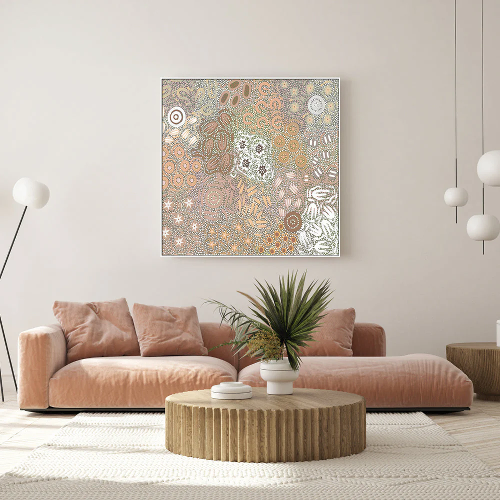 Grandmothers Country, Green and Peach Pastel Colour - Image 7