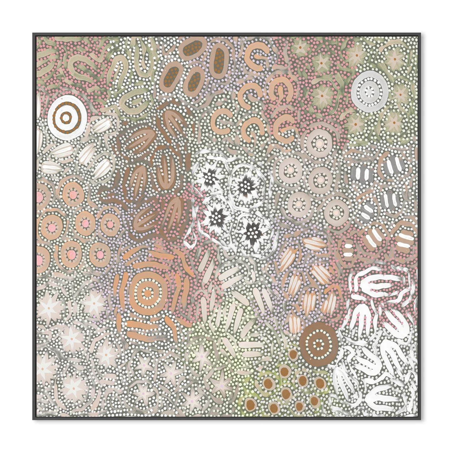 Grandmothers Country, Green and Purple Pastel Colour - Image 3