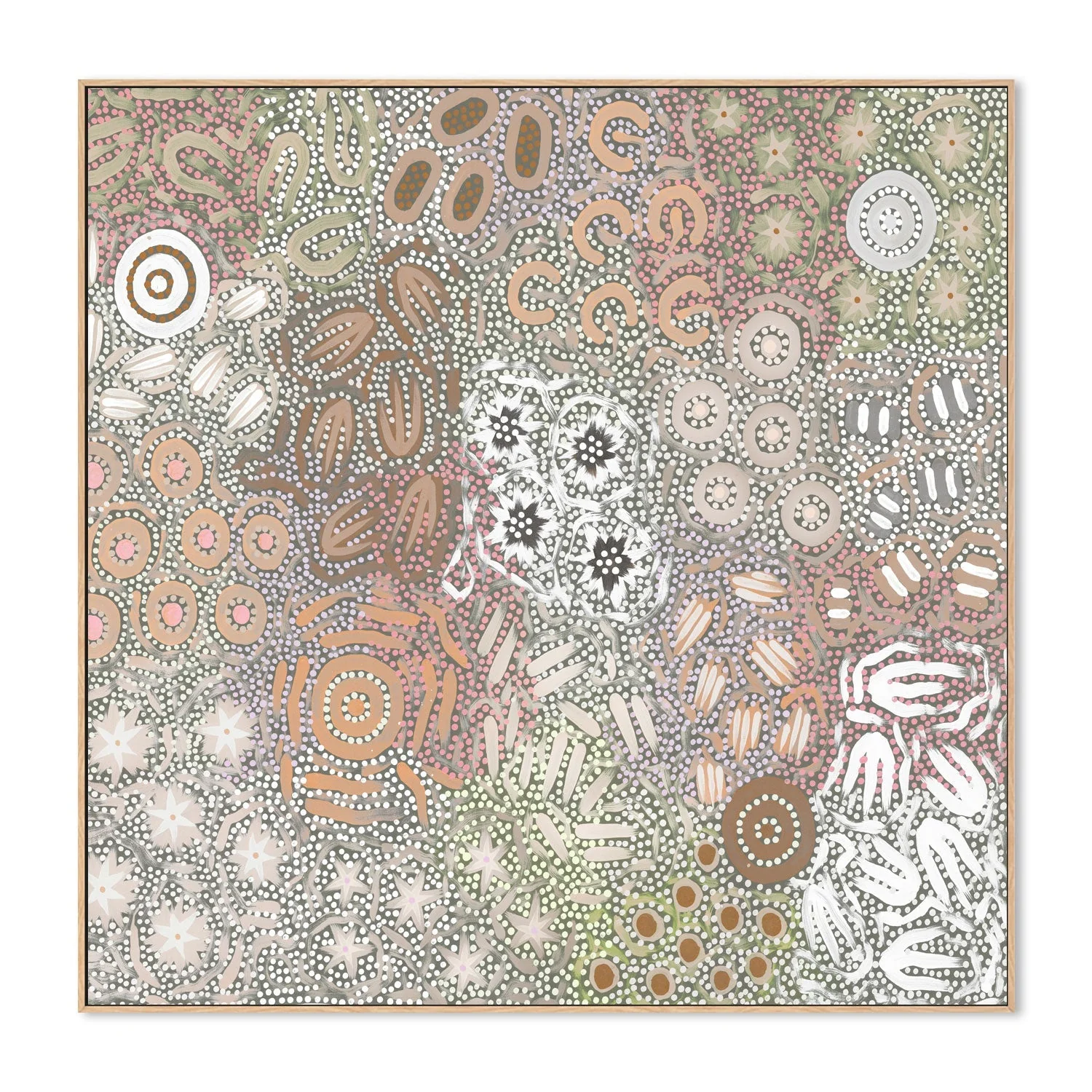 Grandmothers Country, Green and Purple Pastel Colour - Image 4