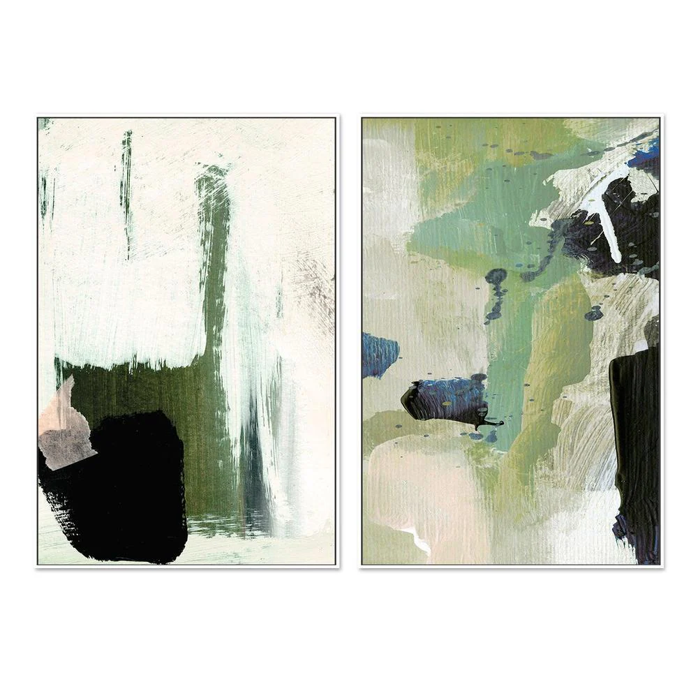Green Abstract Minimal, Set Of 2 - Image 5