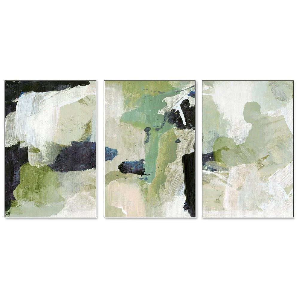 Green Abstract, Set Of 3 - Image 5