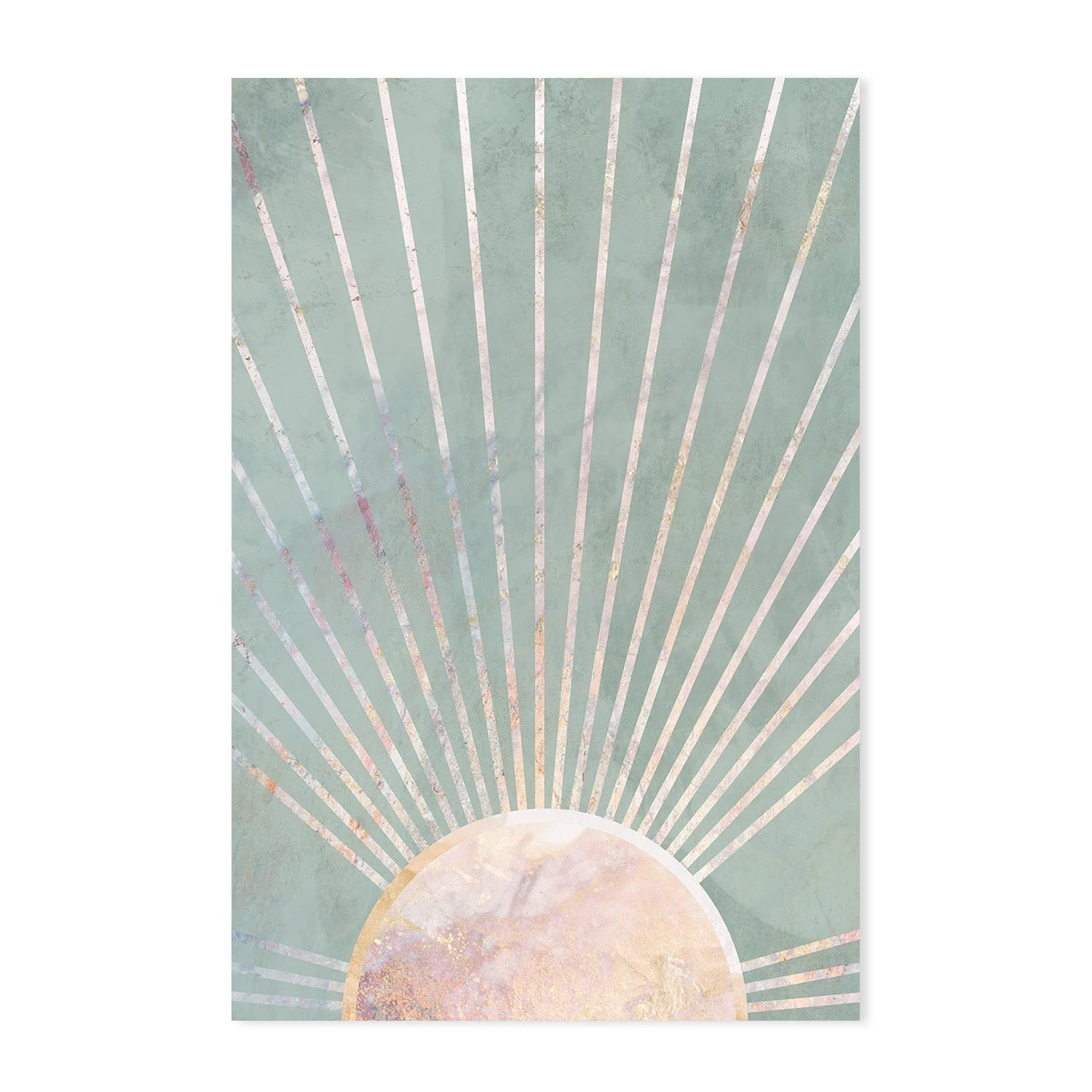 Green Boho Sun, Style A & B, Set Of 2 - Image 8