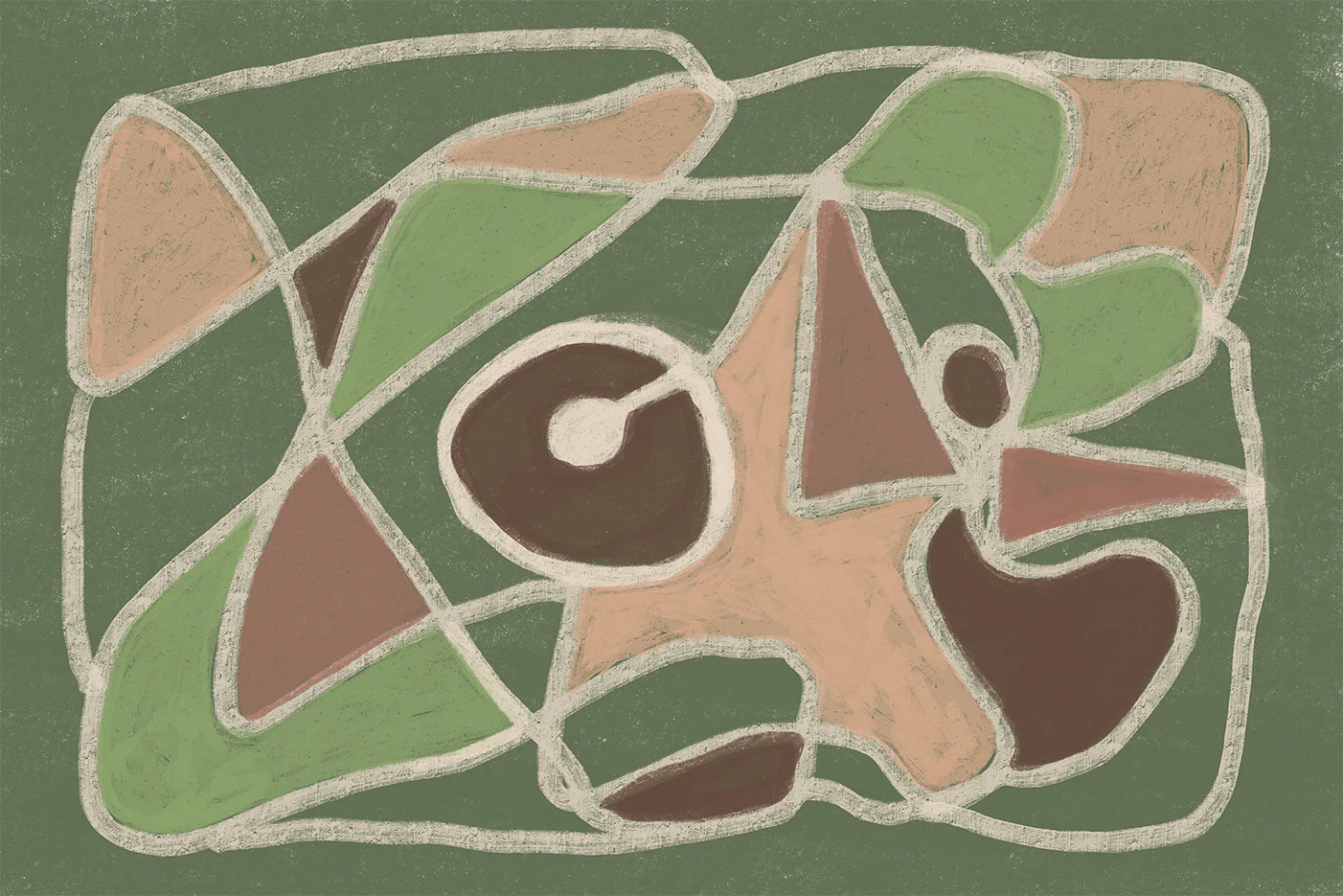 Green Brown Abstract