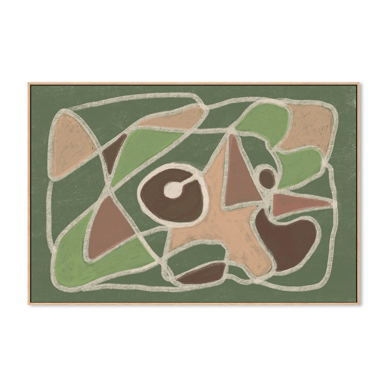 Green Brown Abstract - Image 4