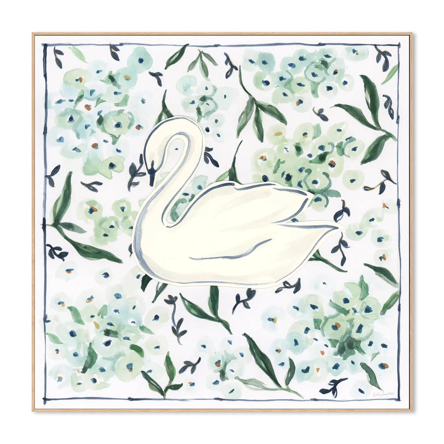 Green Hydrangea Swan - Image 4