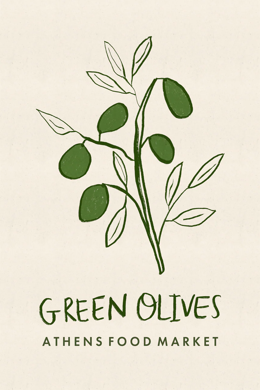 Green Olives, Athens Food Market